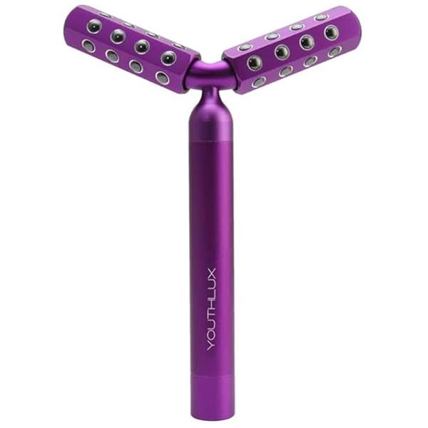 Revolution Roller - Germanium Stone Uplifting Face/Body Beauty Massage Tool/Roller/Wand for Skin Tightening/Firming, De-Puffing, Anti-Aging (Rose Gold)