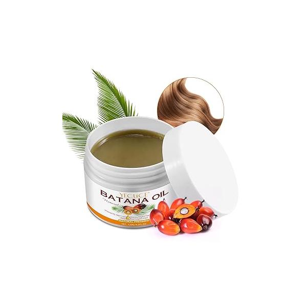 Organic Batana Oil for Hair Growth - 100% Pure & Natural Moisturizing Care Treatment from Honduran Rainforest Tribes Promotes thickness Men Women 4.2 OZ