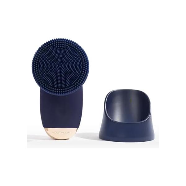 SoniGlow Silicone Facial Skin Cleansing Brush, Electric, Vibrating, Scrubber, Hygienic, Exfoliation, Massage, Refresh, Smooth, Blackheads, Pores, Waterproof, Rechargeable, Makeup Removal