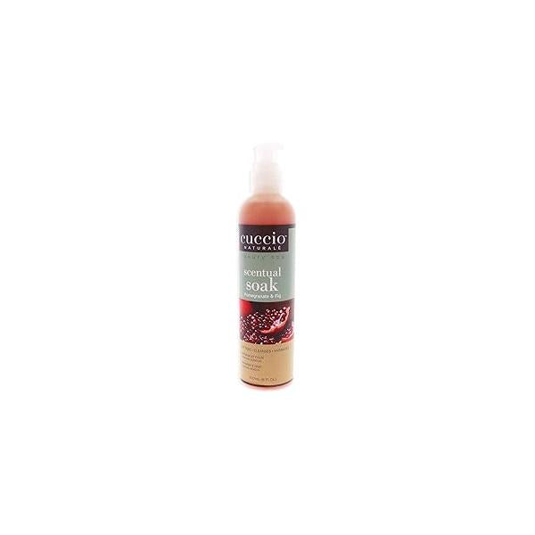 Cuccio Naturale Scentual Soak - Creamy, Liquid Wash for Mani-Pedi No Parabens Soften, Cleanse and Hydrate Skin Anti-Aging Solution Use On Hands, Body Feet Pomegranate Fig 8 Oz