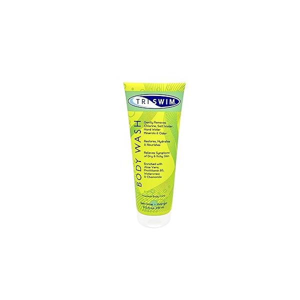 TRISWIM Chlorine Removal Body Wash 8.5 Fl Oz | Removes Chlorine, Bromine, Hard Water Minerals & Saltwater Hydrates Restores Skin Moisturizing Soap For Swimmers And Athletes