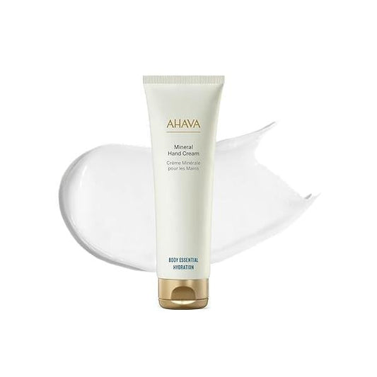 AHAVA Dead Sea Water Mineral Hand Cream - Moisturizer For Dry Cracked Hands, Light & Fast Absorbing, Enriched with Exclusive blend Osmoter, Smoothing Witch Hazel Soothing Allantoin