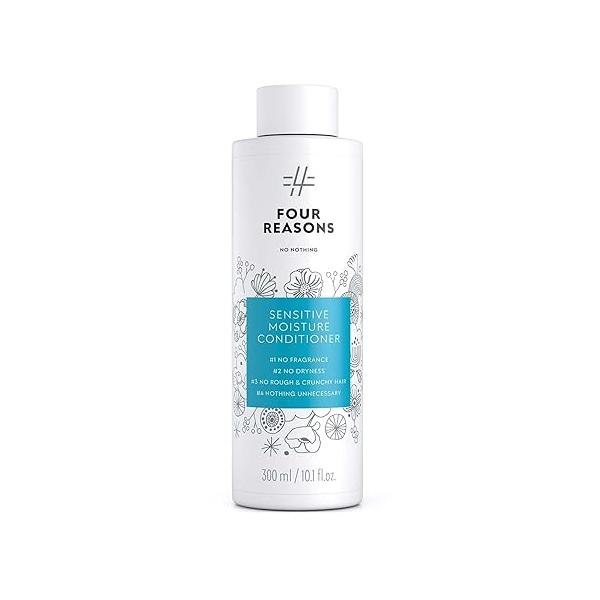 No nothing Sensitive Moisture Conditioner - Fragrance Free for Dry Hair Hypoallergenic, Unscented Moisturizing Scalp and Skin Paraben Free, Vegan - 10.15 oz