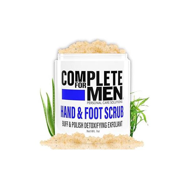 Hand and Foot Exfoliating Scrub: Sugar Scrub for Dry Skin, Moisturizing Rough Skin Remover, Ideal Men's Care