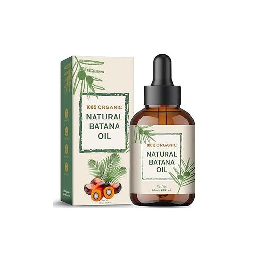 Batana Oil for Hair Growth - Dr Sebi Honduran Thicker, Stronger Hair, Repairs Split Ends & Dry Scalp, Supports Regrowth Men Women, Natural Moisturizer (2.02 fl oz)