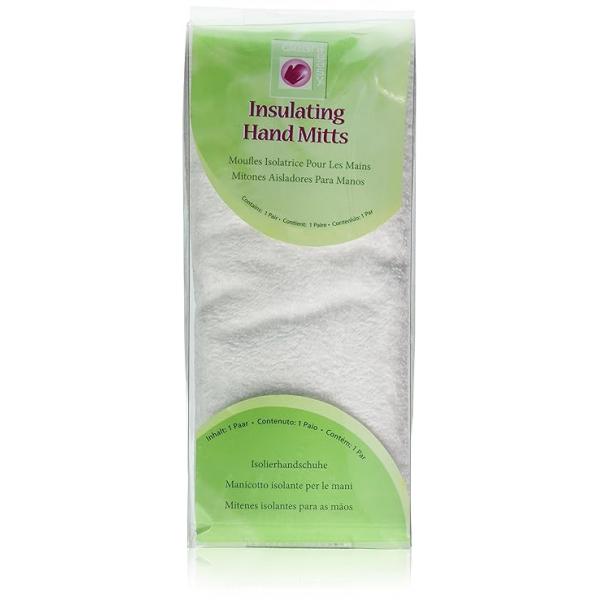 Clean + Easy Insulating Paraffin Foot Mitts - Thermal Terry Cloth Booties for Wax Treatment, Cracked Heels Relief & Spa Pedicure, Reusable Cotton Socks at-Home Spa, 1 Pair