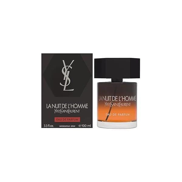 Yves Saint Laurent La Nuit De Lhomme Eau Parfum Spray For Men (New 2019 Launch), 3.3 Ounce