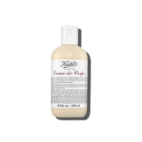 Kiehl's Creme de Corps, Rich, Luscious Body Lotion, with Cocoa Butter and Shea for Fast Absorbing Hydration, Skin Feels Soft Smooth, Suitable All Types