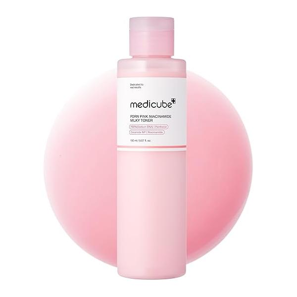 medicube PDRN Pink Peptide Toner I Glow for Skin Boosting, Soothing and Calming, Uneven Tone, Rose & Niacinamide, Korean Care (250ml / 8.45 fl. oz.)
