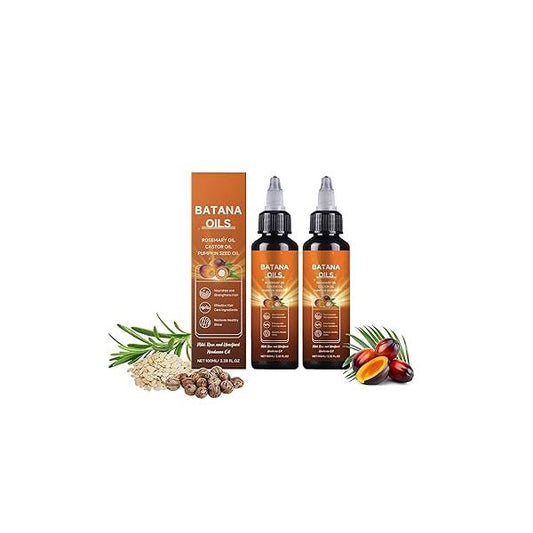 Batana Oil for Hair Growth, 4-in-1 Liquid Batana, Rosemary, Castor, Pumpkin Seed All Types 100ml/ 3.38 fl.oz