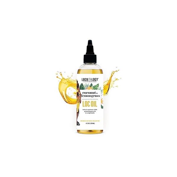 Lockology Loc Oil; Coconut Lemongrass Moisturizer for Dreads; Hair Oil Locs Products Dreadlock