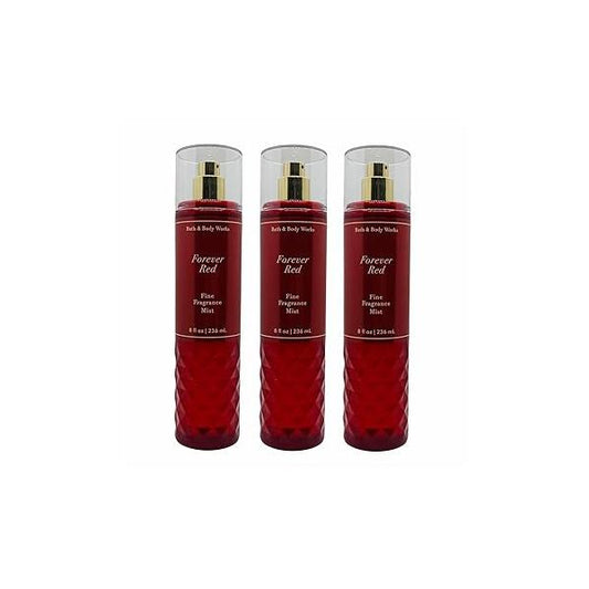 Bath and Body Works Forever Red Fine Fragrance Mist, 8.0 Fl Oz, 3-Pack (Packaging May Vary)