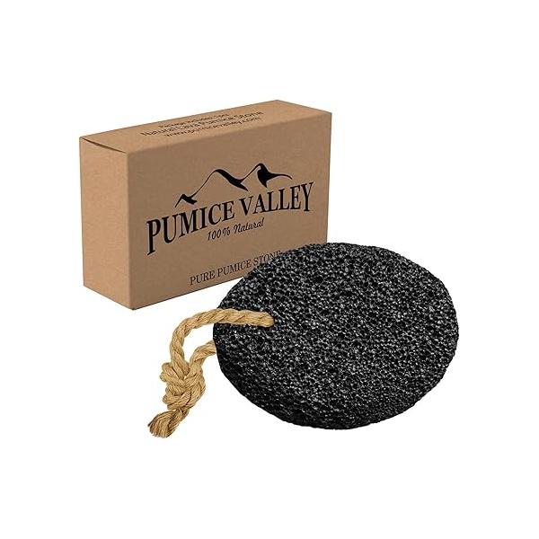 Pumice Stone - Natural Earth Lava Black Callus/Corn Remover for Feet Heels and Palm Pedicure Exfoliation Tool Dry Dead Skin Scrubber Health Foot Care