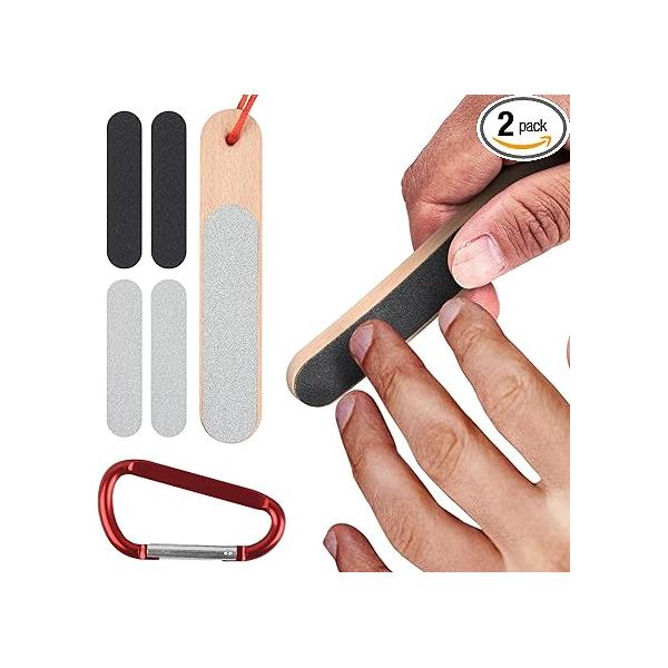 Impresa [2 Pack] Hand & Finger Skin File - Double Sided Callus with Replacement Boards Buff Out Tough for Smooth, Healthy Hands