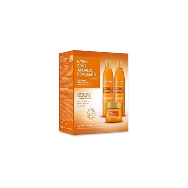Post Keratin Straightening Treatment - Shampoo 250 ml, Conditioner ml and Mask ml.