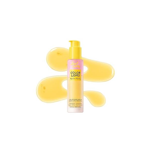 Styling & Curl Defining Oil Serum | 24-Hour Touchable Hold Hair for Natural Styled Curly l Heat Thermal Protection, Creates Smooth, Shiny, Lightweight