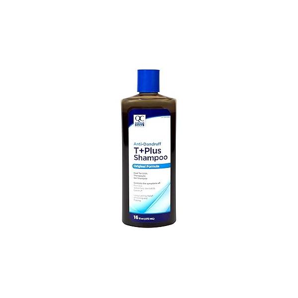 Quality Choice Therapeutic T+Plus Original Strength Coal Tar Gel Dandruff Shampoo 16 Fluid Ounce