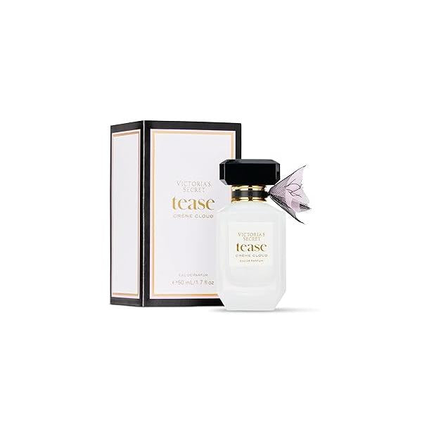 Victoria's Secret Tease Crème Cloud Eau de Parfum, Notes of Vanilla Meringue, Santal Flower & Sheer Amber, Perfumes for Women (1.7 oz)