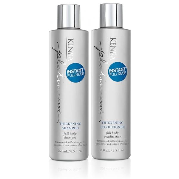 Kenra Platinum Thickening Shampoo/Conditioner | Provides Nourishment & Delivers Shine Increases Thickness Volume Body Fullness Protects Against Humidity All Hair Types