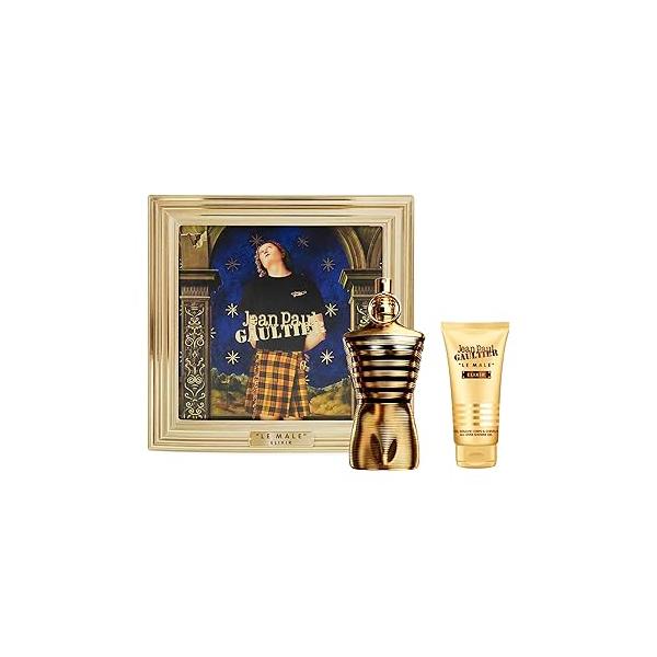 Jean Paul Gaultier Le Male Elixir Gift Set (Le EDP 4.2 Fl Oz + Shower Gel 2.5 Oz)