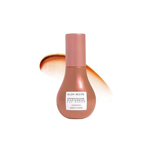 Glow Recipe Hue Drops Tinted Face Serum - Bronzing to Brighten & Hydrate Skincare Makeup Primer Liquid Highlighter Blur Pores for a Radiant, Even Skin Tone Sunglow (40ml)