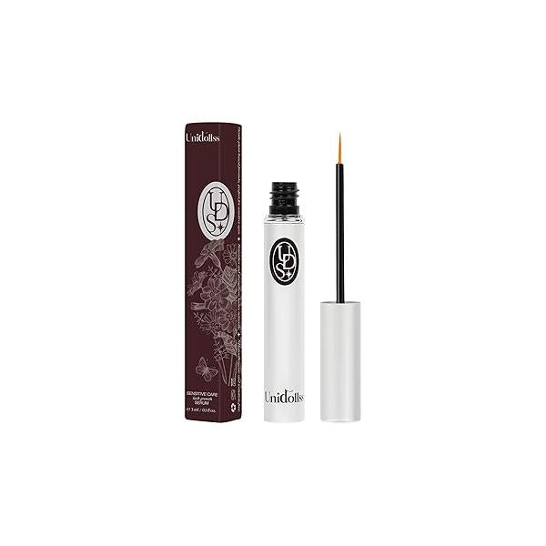 Eyelash Growth Serum Specially for Sensitive Eyes makes Thicker, Longer Lashes and Eyebrows Unidollss Lash Enhancing Treatment with Nourishing Botanical,Vegan&Cruelty-free.