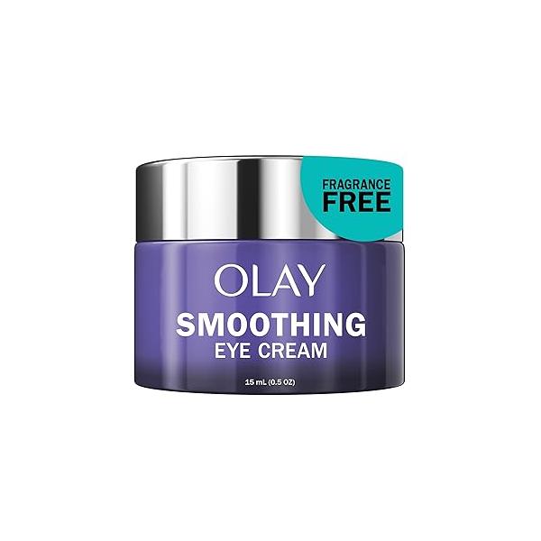 Olay Retinol 24 Night Smoothing Eye Cream, Fragrance-Free, 0.5 Fl Oz