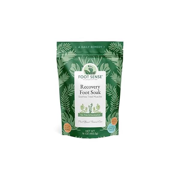 Tea Tree Oil Detox Foot Soak - for Athlete’s Foot, Toenails, Smelly Feet All Natural Formula Intensive Repair 16 oz