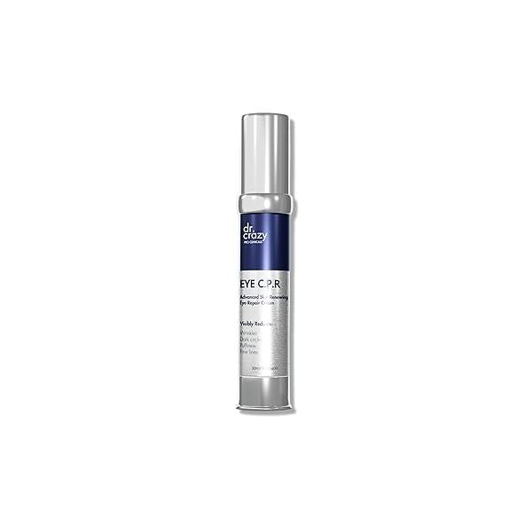 Dr Crazy Eye CPR Repairing Under Cream for Dark Circles, Puffiness & Bags Eyes - Caffeine Serum Wrinkles, Fine Lines 30ml
