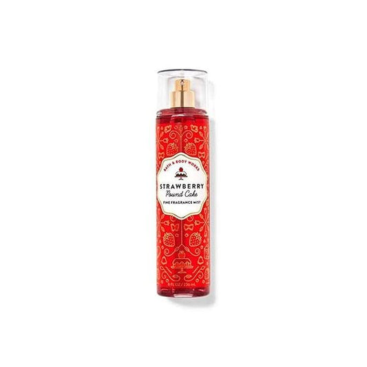 Bath & Body Works (8 fl.oz /236 mL) Strawberry Pound Cake Fragrance Mist (Packaging Design Varies)