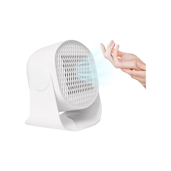 Rotatable Air Nail Dryer, 600W Warm & Cool Wind Blower Dryer for Regular Polish, Multifunctional Polish Fan Blow Both Hands and Feet, Home Salon Use No Harmful (White)