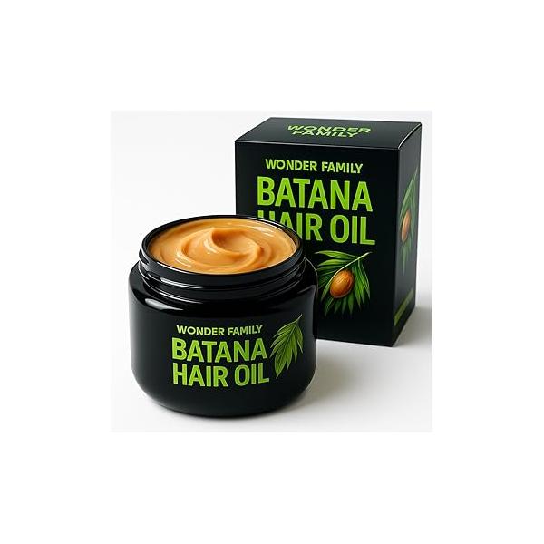 Raw Batana Oil Paste for Hair Growth - Honduran Curly Frizzy Aceite de Para La Caida del Cabello Dry Scalp Care Kit with & Massager