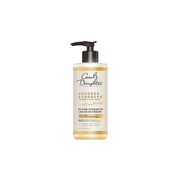 Carol's Daughter Goddess Strength Leave In Conditioner Cream, 10 Fl Oz - Strengthening and Moisturizing for Wavy, Curly Hair