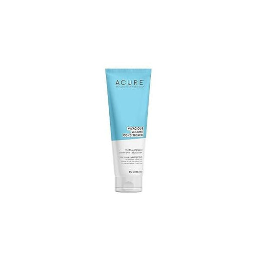 Acure Vivacious Volume Conditioner | Mint & Echinacea Regimen: Lift and Nourish Fine, Fragile Hair for Fullness Body, 8 Fl Oz