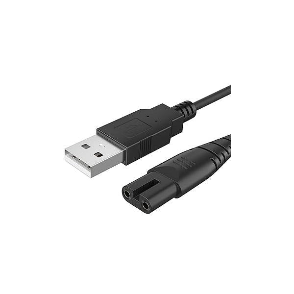 Meliya USB Charger Cable for Skull Pitbull Charger, Palm, Butterfly Kiss and Beast Clipper PRO Shaver, Adapter Cord Gold Platinum