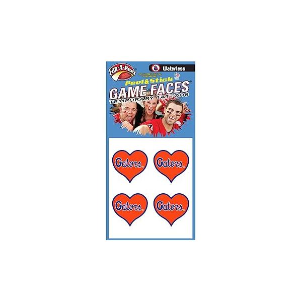 Florida Waterless Temporary Tattoos - Hypoallergenic Peel and Stick Waterproof Tattoos, Metallic Officially Licensed
