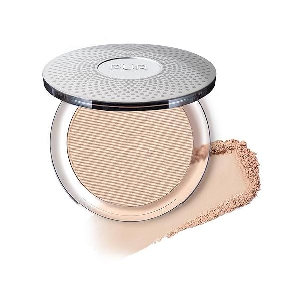 PUR Beauty 4-in-1 Pressed Mineral Makeup Powder Foundation with SPF 15 - Concealer & Finishing Compact for Face Buildable Medium to Full Coverage