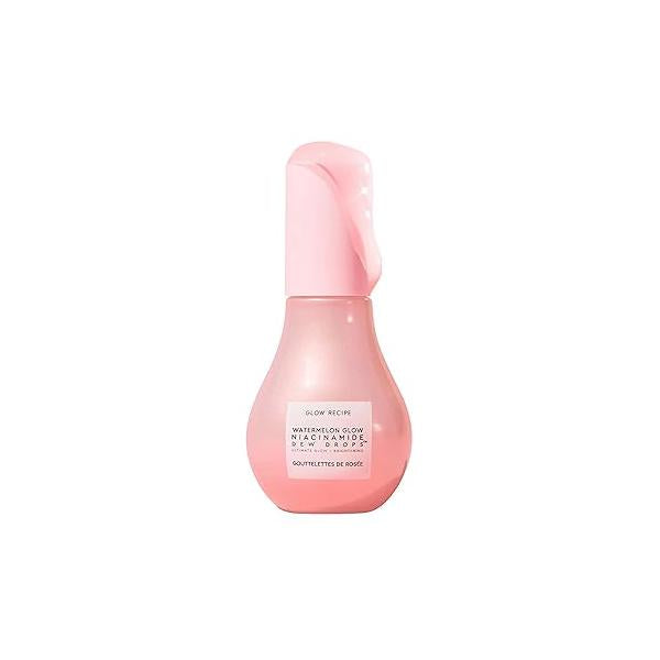 Glow Recipe Watermelon Niacinamide Dew Drops - Brightening, Plumping Hydrating Face Serum, Makeup Primer + Liquid Highlighter with Hyaluronic Acid Dewy & Glowing Korean Skin Care (40ml)