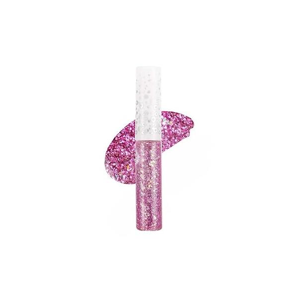 Liquid Glitter Eyeshadow & Eyeliner - Metallic Shimmer Eye Looks Waterproof, Long Lasting Quick-Drying Sparkling Shadow Makeup Euphoria 03