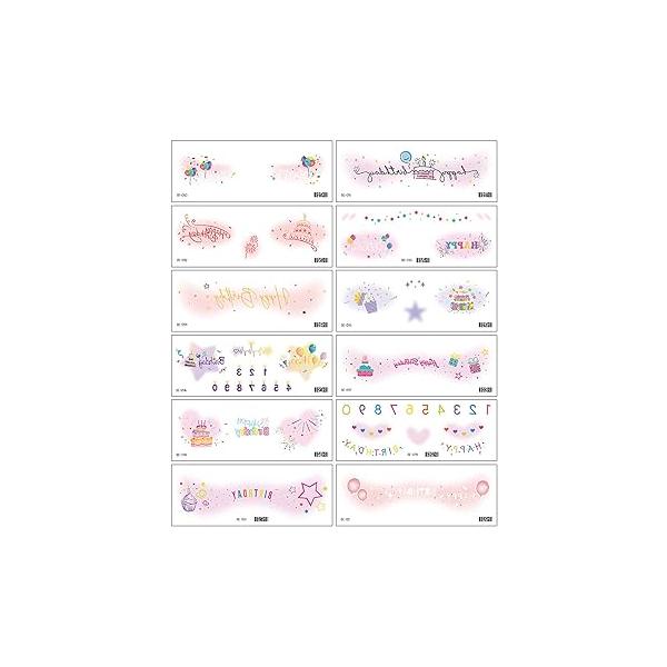 Temporary Tattoos, Waterproof Fake Tattoos Body Art for Kids and Adults, Party Favors Events, 12-Sheet Green Magic Fairies Designs