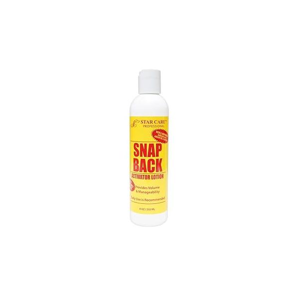 Snap Back Activator Lotion 8oz Curl Enhancer & Moisturizer for Protective Styles Soothes Scalp Detangles Controls Frizz with Lightweight Non-Greasy Formula