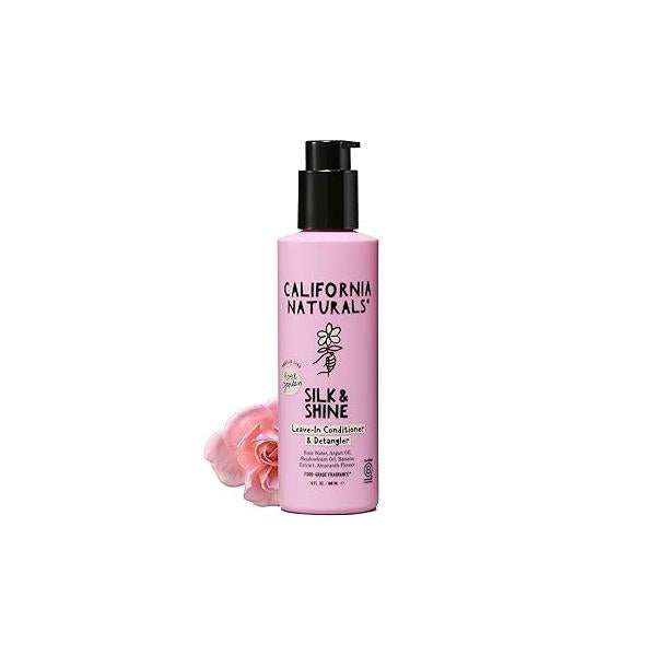 California Naturals Leave In Conditioner, Coconut Milk Hair Care Detangler, Natural, Vegan, Paraben & Sulfate Free, Smoothing, Primer Stylerfor Frizzy, Dry, and All Types, 6 fl oz