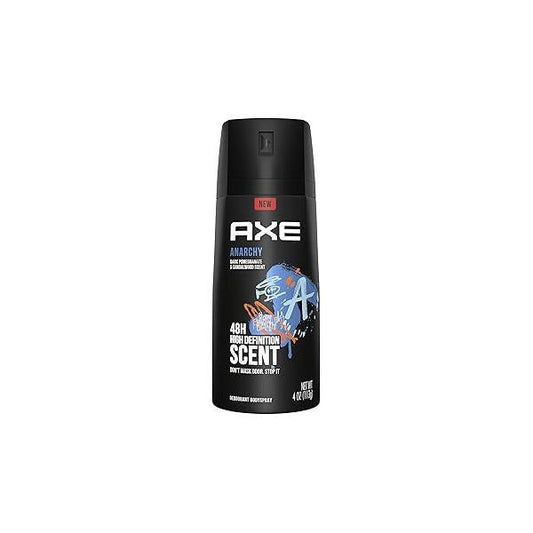 AXE Body Spray for Men Anarchy 4 oz, Pack of 6