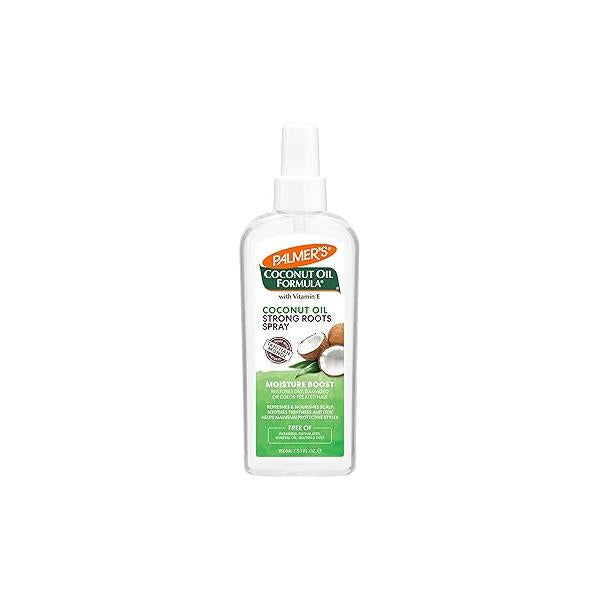 Palmer's Coconut Oil Formula Strong Roots Spray, 5.1 Fl Oz (Pack of 2) Refreshing Hair for Strengthening & Soothing Dry Itchy Scalp
