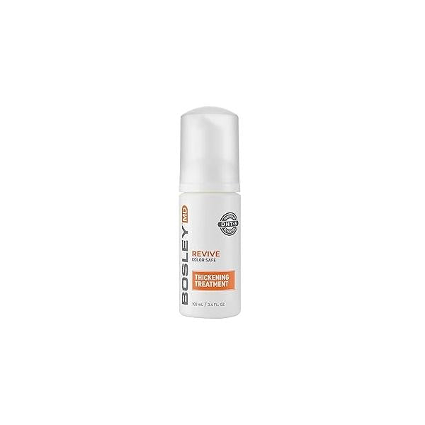 BosleyMD Revive Color Safe Thickening Treatment, Liquid Foaming Treatment Clinically Proven to Restore Visibly Thinning Hair 3.4 Fl Oz