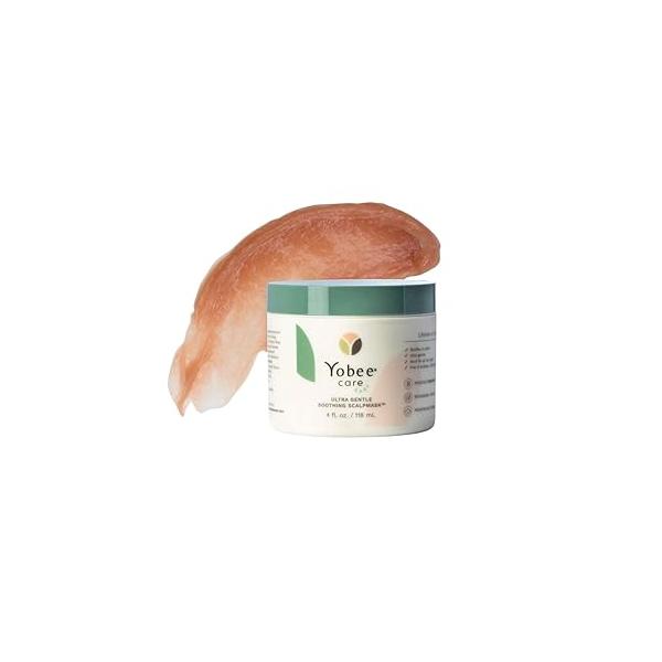 Yobee Restorative Scalp Mask - Dry Treatment Hair Probiotic Extracts, Organic Honey, Turmeric, Vitamin B12 Natural Dry, Itchy, Sensitive and Dandruff Relief for Adults, 4 fl oz