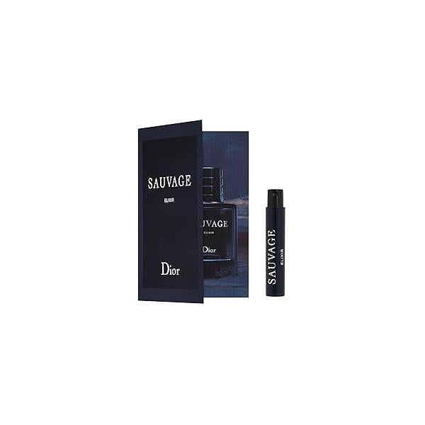 Dior Sauvage Elixir 0.03 Fl Oz / 1 mL Deluxe Travel Size Vial Lot Of 2 (0.06)