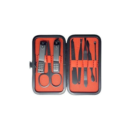 8 Piece Nail Clipper Set - Personal Care Manicure Professional Quality Stainless Steel Grooming Kit