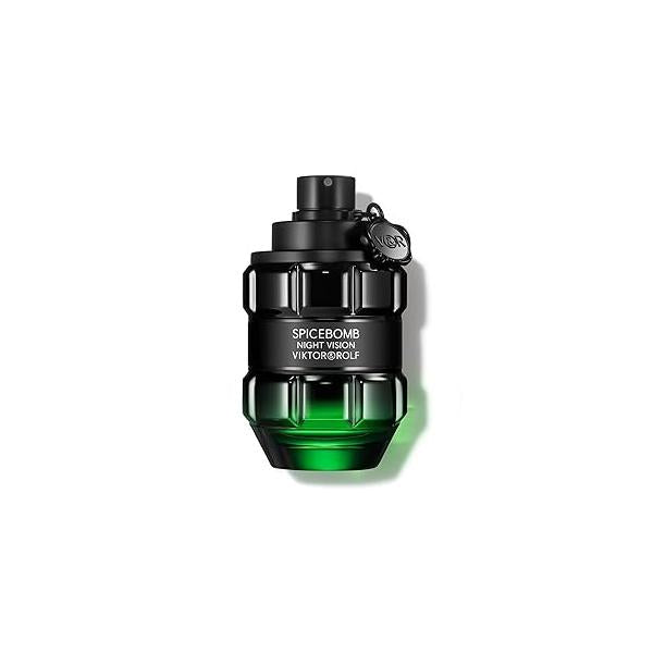 Viktor&Rolf - Spicebomb Nightvision Eau de Toilette Warm, Spicy & Fresh Cologne for Men with Notes of Bergamot Citrus, Black Spices Rosemary