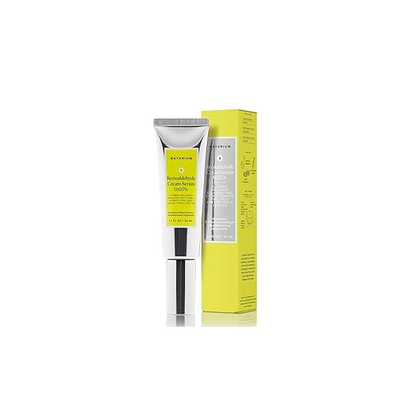 Naturium Retinaldehyde Cream Serum 0.10%, Advanced Anti-Aging & Smoothing Potent Face Skin Care, 1.7 oz